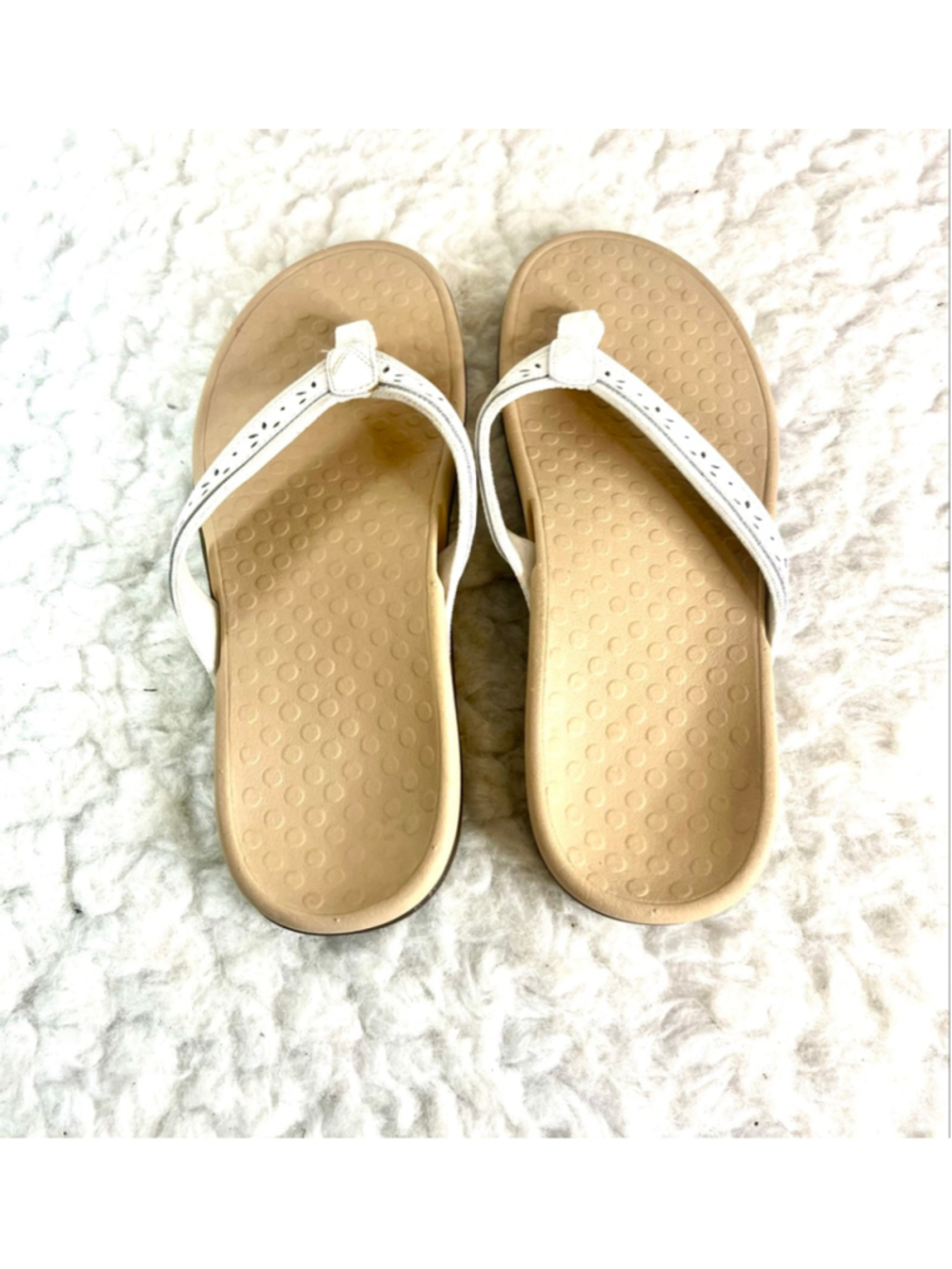 Vionic Casandra orthotic white leather sandals women size 10 - Picture 2 of 7
